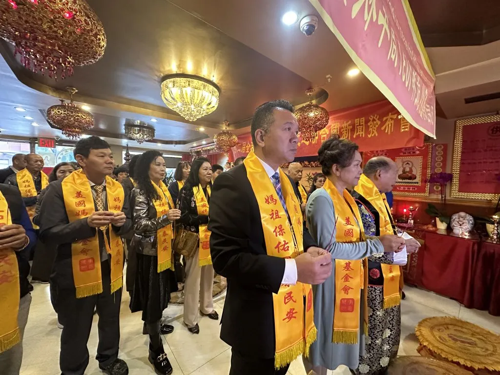 纽约法拉盛盛大纪念妈祖羽化升天1037周年